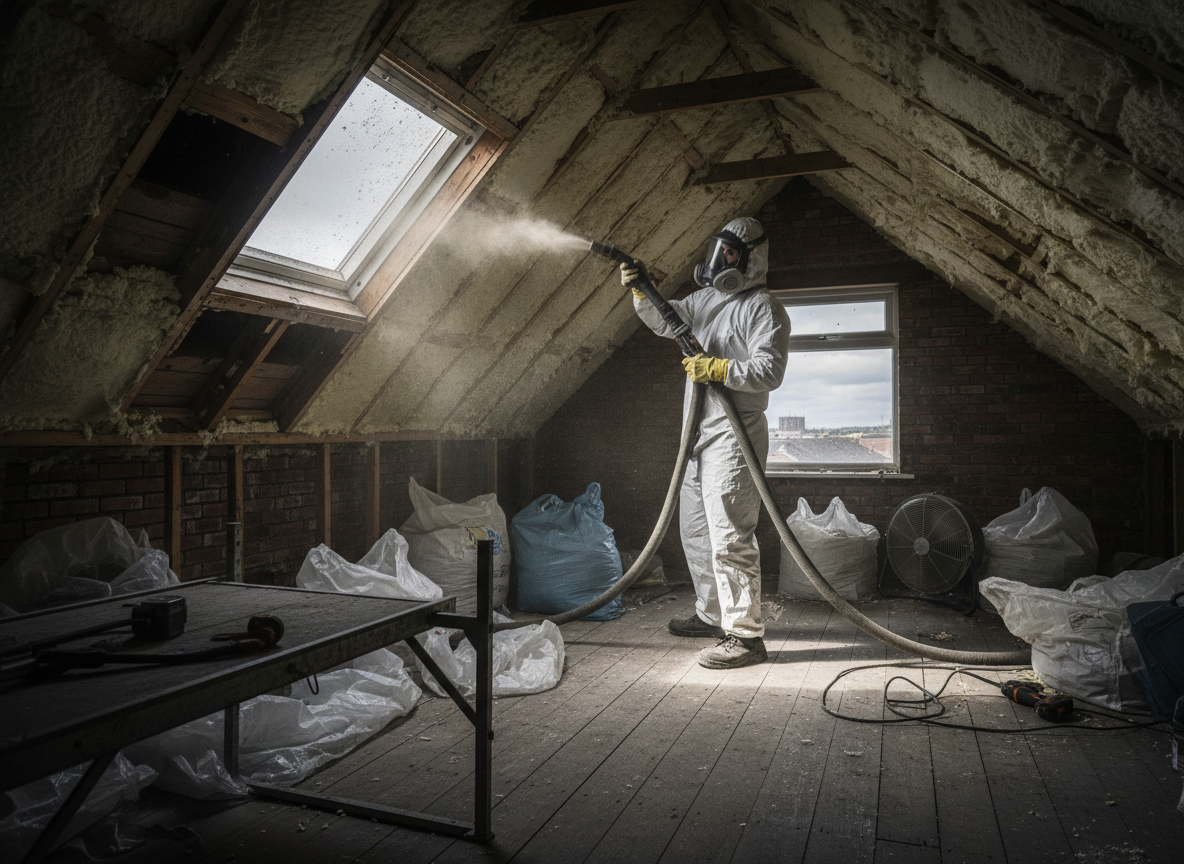loft spray foam removal in Sheffield