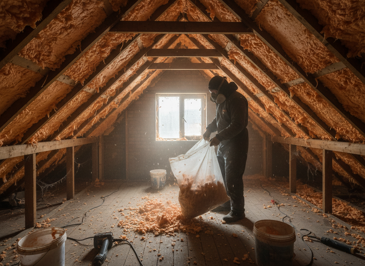 spray foam insulation removal in Sheffield