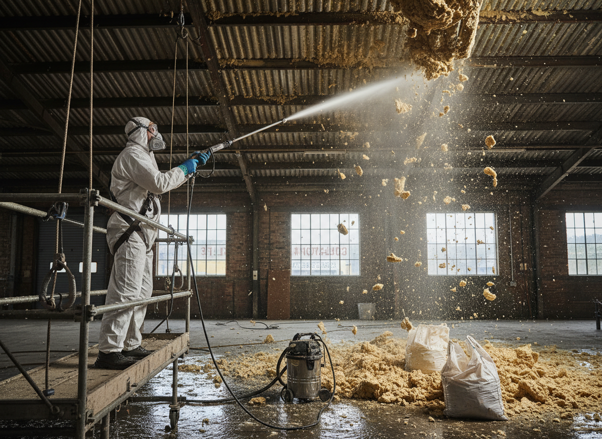 Warehouse spray Foam removal in Sheffield